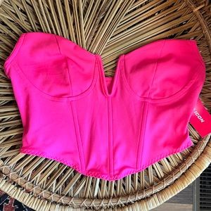 NWT corset crop top